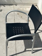 Gartenstühle stapelbar alu - Stuhl BREEZE von SEGIS - 10x Designer Stuhl schwarz