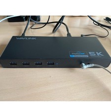 Wavlink Laptop Docking Station Dual HDMI Dual DP 6 USB A for Windows/Mac OS