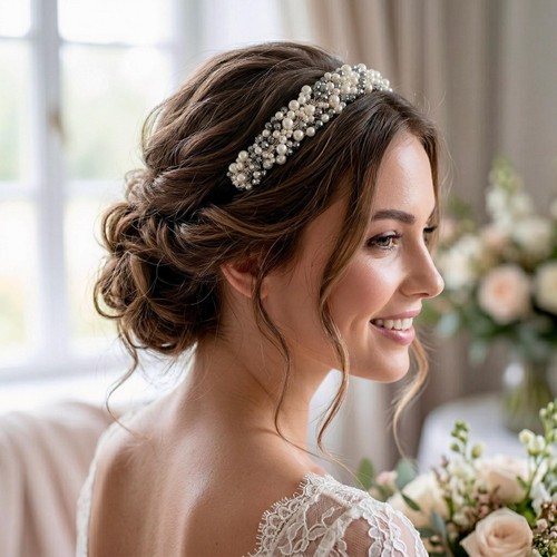Silberne kristall tiara für - kristall,