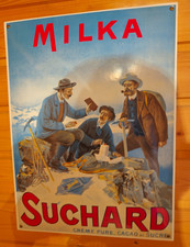 Milka Suchard vintage Emaileschild Blechschild