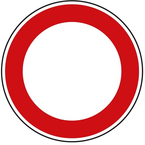 Verbot für fahrzeuge aller - fahrzeuge,