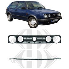 Kühlergrill + Grilleiste für VW Golf II 2 19E 1983-1991 Grill Doppelscheinwerfer