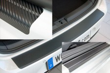 SET für SUZUKI SX4 S CROSS Einstiegsleisten Ladekantenschutz Carbon Schwarz