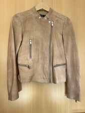 Damen Echt-Lederjacke Beige