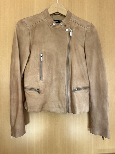 Damen echt lederjacke beige - echt-lederjacke,