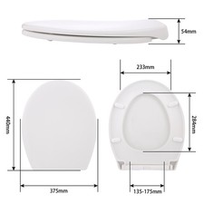 WC Sitz Toilettensitz Toilettendeckel Klodeckel mit Absenkautomatik Klobrille DE