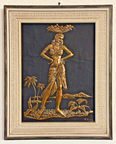 Philippe egger kupfer relief - philippe,