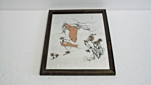 Spiegelbild mit motiv frau und - motiv,