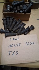 33 Stück Pflugschrauben Vierkant M 16x60