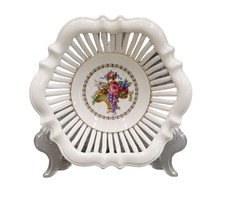 MAX ROESLER Rodach Jugendstil Durchbruch Korbschale Korb Schale Zierschale Obst