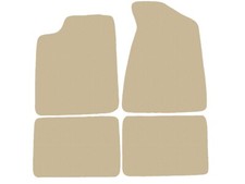 Beige Fußmatten Velour für