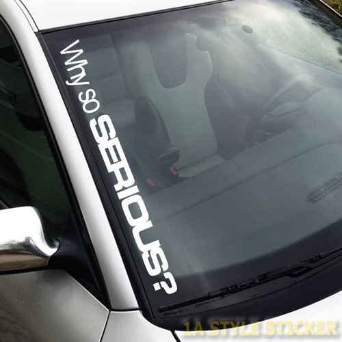 Why serious aufkleber - why, so