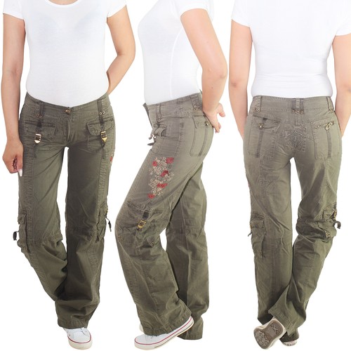 Damen cargohose baggy cargo - cargohose,