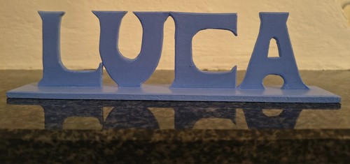 Luca holzschrift handarbeit - holzschrift,