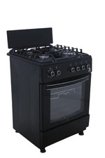 Gasline, Gas Standherd, Gasbackofen, Grill, Umluft, WOK, Schwarz, Erdgas, LPG