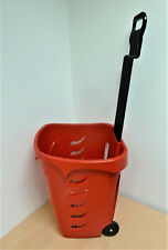 Trolley 50x easyshopper mit Rollen neu rot Kunststoff 35 Liter Griff ausziehbar