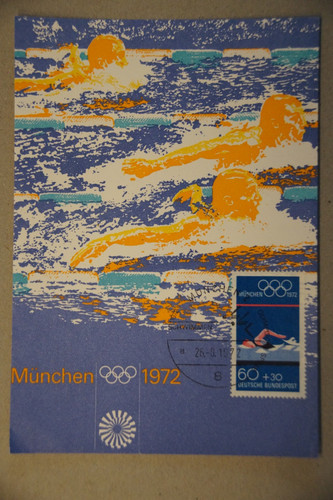Postkarte olympische spiele - postkarte,