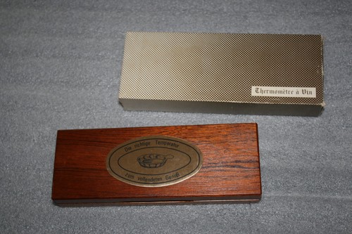 Weinthermometer holzkasten - in,