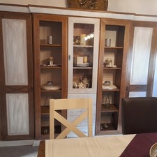 wohn zimmer schrank holz gebraucht