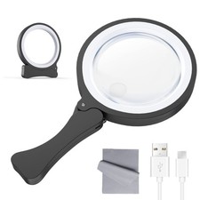 17 LED Handlupe Lupe mit Licht