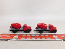 2x Wiking H0 1:87 Modell Betonmischer Henschel HS 100 53 b rot NEUW #DX186-0,5
