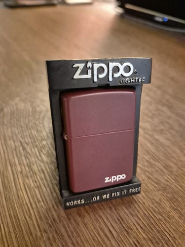 Zippo burgundy matte mit - „burgundy, matte“