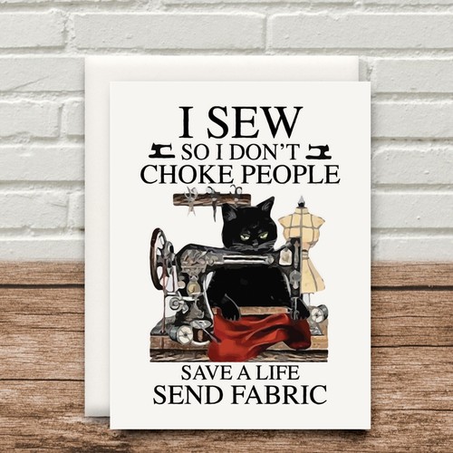 Karte sew don t choke - i, i