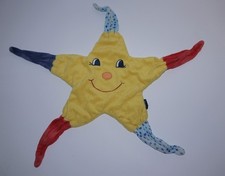 Süß! Sterntaler Stern gelb Gesicht groß Kuscheltuch Schmusetuch Schnuffeltuch