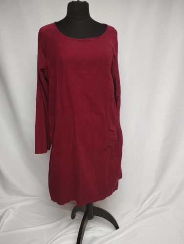 Kleid cord weinrot m - weinrot, gr
