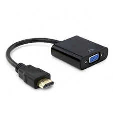 HDMI zu VGA Adapter Stecker HDTV 1080p Konverter Audio & Videokabel PC, Laptop