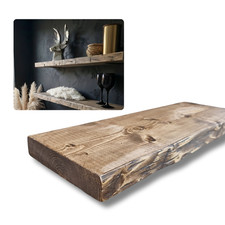 Wandboard Massivholz Baumkante