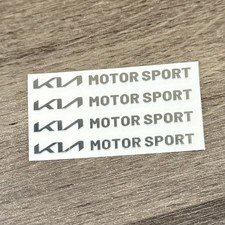 4X KIA KN Logo Scheibenwischer Aufkleber Spiegel Konsole Reflektierende Emblem