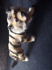  Deko Figur Tiger  Echt Fell ,  40cm Lang, 