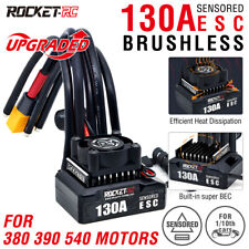 ROCKET 130A Brushless Sensored Regler 6V BEC für 1/10 RC Car 380 390 540 Motor
