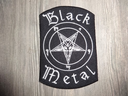 Black metal baphomet patch - metal,