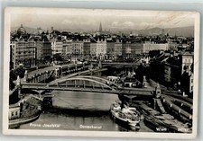 38190932 - Wien Franz Josef kanal donaukanal Dampfschiff Innere Stadt 1940