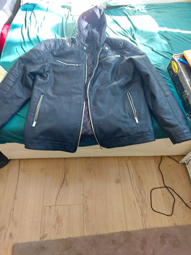 Biker jacke schwarz 2xl - jacke,