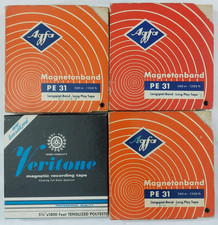 4 Tonbandspulen 15cm Veritone&