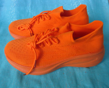 Damen Sportschuhe Sneaker Orange Mesh Atmungsaktiv Freizeit Laufschuhe Gr 40 NEU