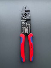 Knipex 97 21 215 B Crimpzange Kabelschneiden, Abisolieren von Adern und Crimpen