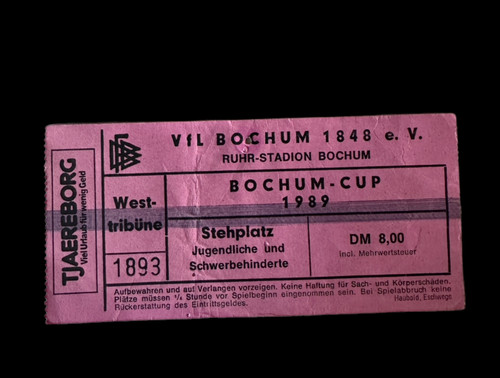 Rar 1989 ticket bochum - 1989,