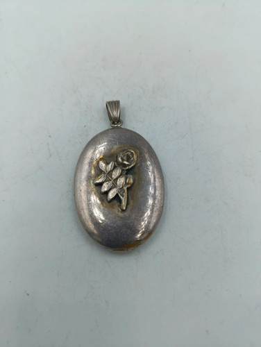 Vintage silber medaillon zum - silber,