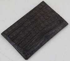 Echte Krokoleder Brieftasche Herren - Portemonnaie Geldbörse Kroko-Leder Vintage