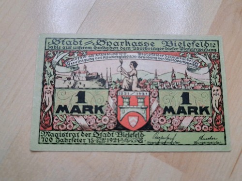 Notgeld mark bielefeld - 1,