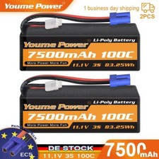 2Stück 11,1V 3S 7500mAh Lipo