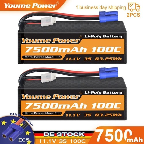 2stück 7500mah lipo - 11,1v, 3s