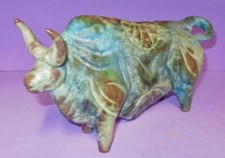 Vintage Design Fat Lava Figur Stier abstrakte Darstellung  -133-