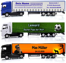 LKW 1:87 personalisiert eigene Gestaltung Geburtstag Jubiläum Weihnachten