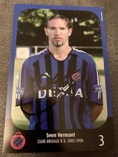 SVEN VERMANT FC BRÜGGE Autogrammkarte original signiert Belgien Schalke
