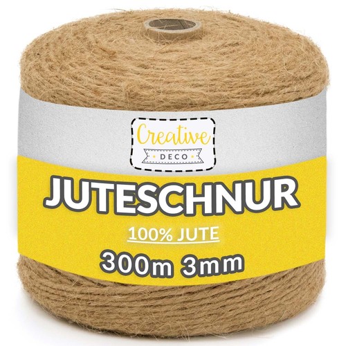 Creative deco 300m - deco, jute-schnur